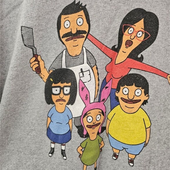 Bob's Burgers Graphic Tee Beltcher Family Louis, Gene, Bob, Tina, Linda Sz L - Picture 4 of 9